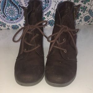 Brown booties